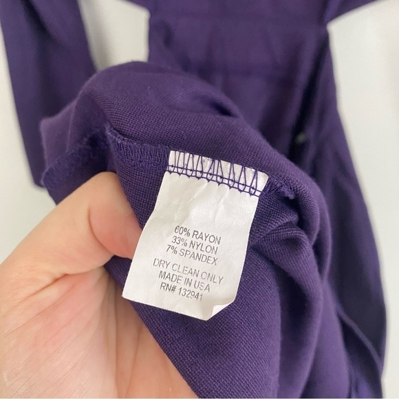 AMANDA UPRICHARD Minka Cut Out Dress in plum - Picture 6 of 6